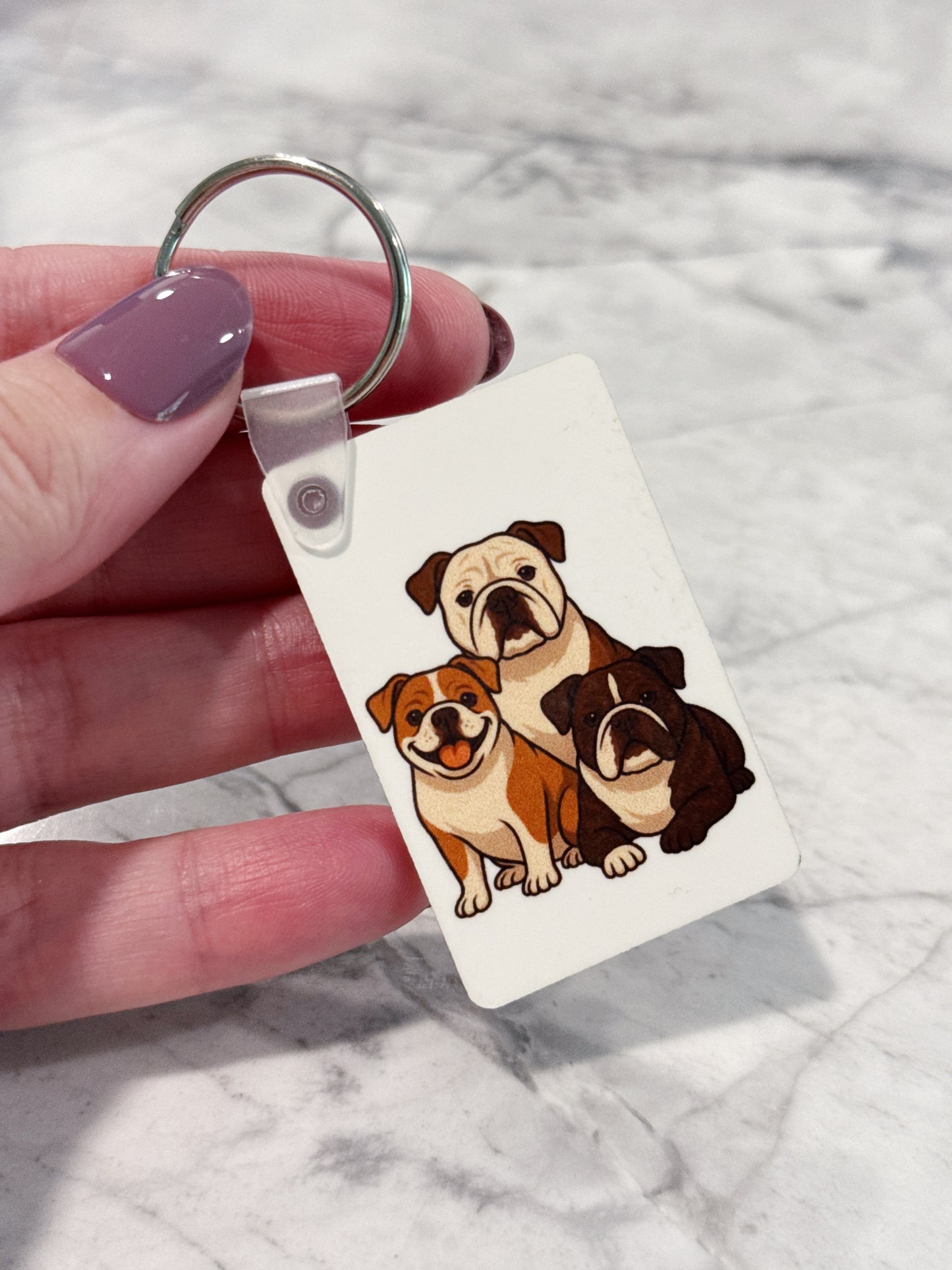 Life Is Better With a Bulldog Keychain