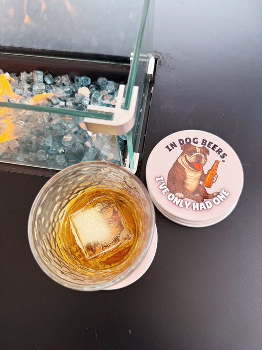 Bulldog Party Coaster Set – 4 Piece