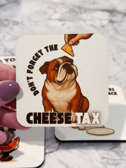 Bulldog Snack Magnet Set – 4 Piece Set