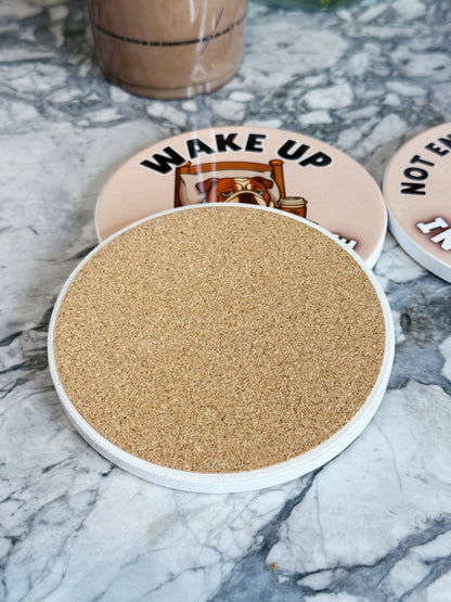 Bulldog Coffee Coaster Set – 4 Piece